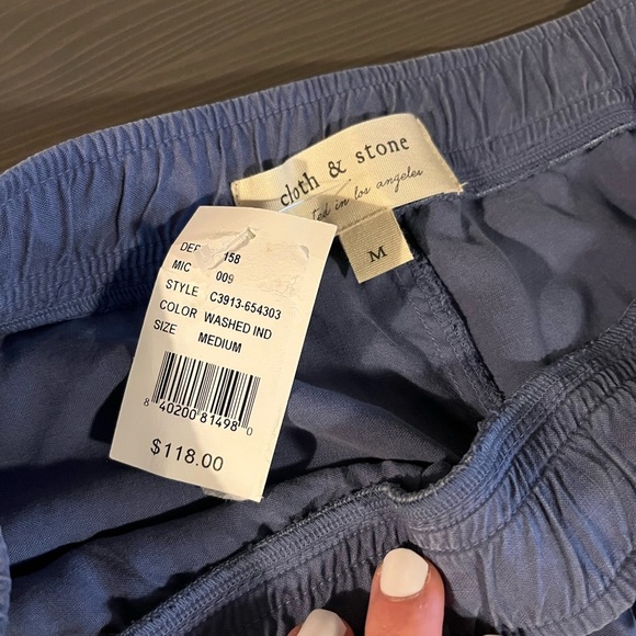 Cloth & Stone Side Slit Wide Leg Pants NEW - Picture 4 of 7